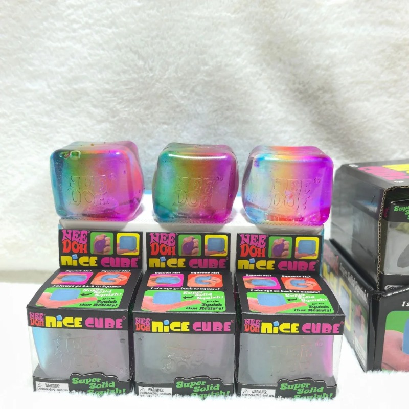 NEEDOH Rainbow Cube: Мягкая иг – обзор и цена Fidget Cube Original